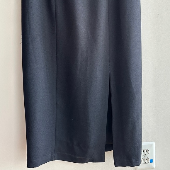 Maggy London Vintage Black Midi Dress, Size 12 - Picture 4 of 16